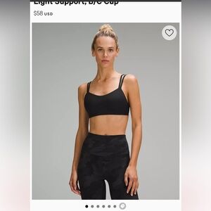 Lululemon Like a Cloud Ribbed Bra- Black Size M